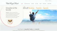 Desktop Screenshot of clubroyaltravel.com